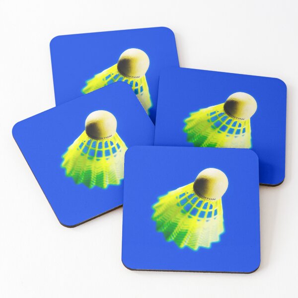 Item preview, Abstract view of a badminton shuttlecock on blue designed and sold by Phillip Thornton.