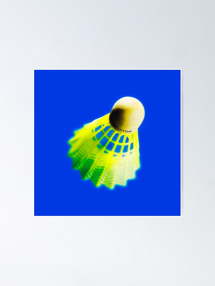 blue shuttlecock