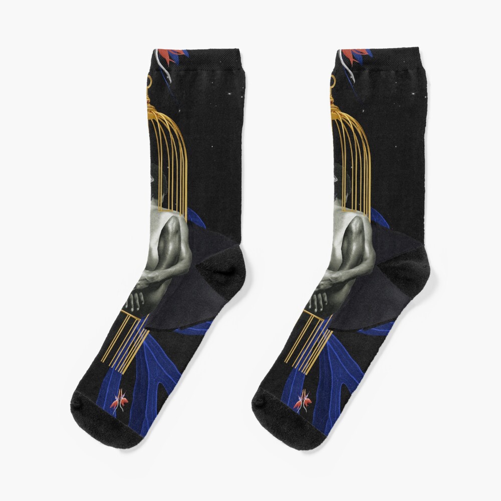 Blackbird - Freedom, Independence, Bird, Fly Socks