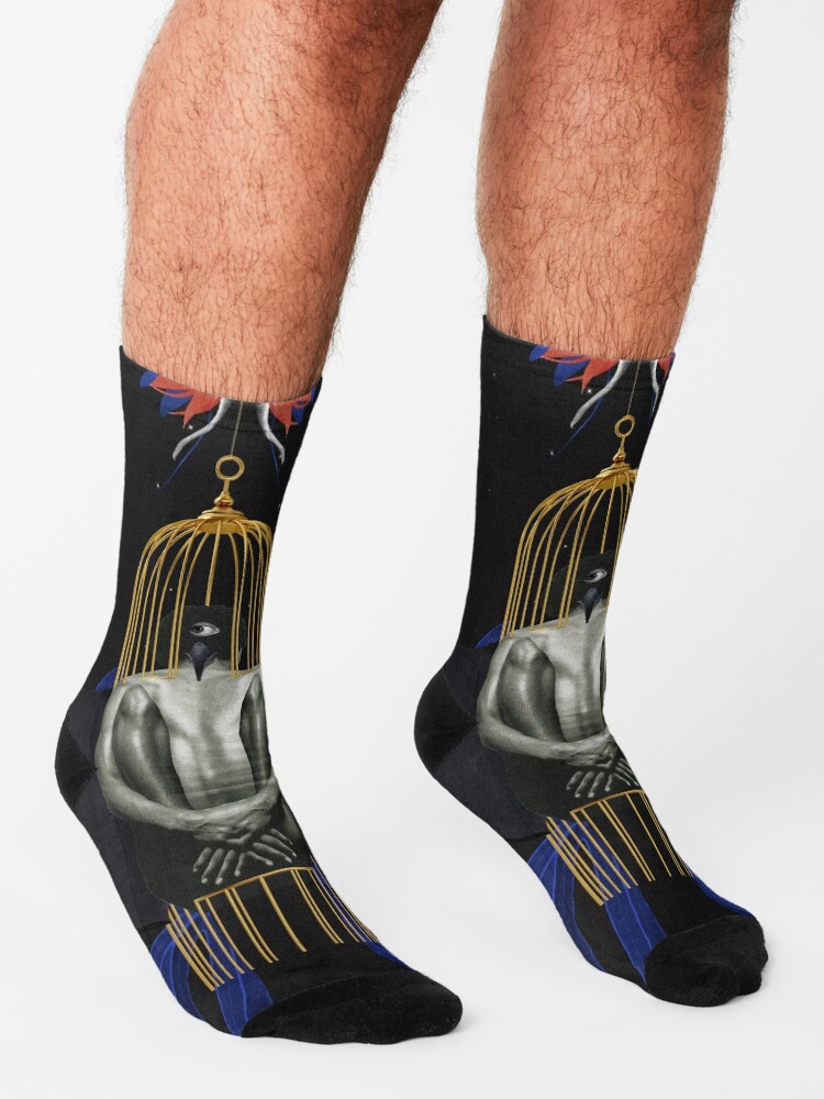Alternate view of Blackbird - Freedom, Independence, Bird, Fly Socks