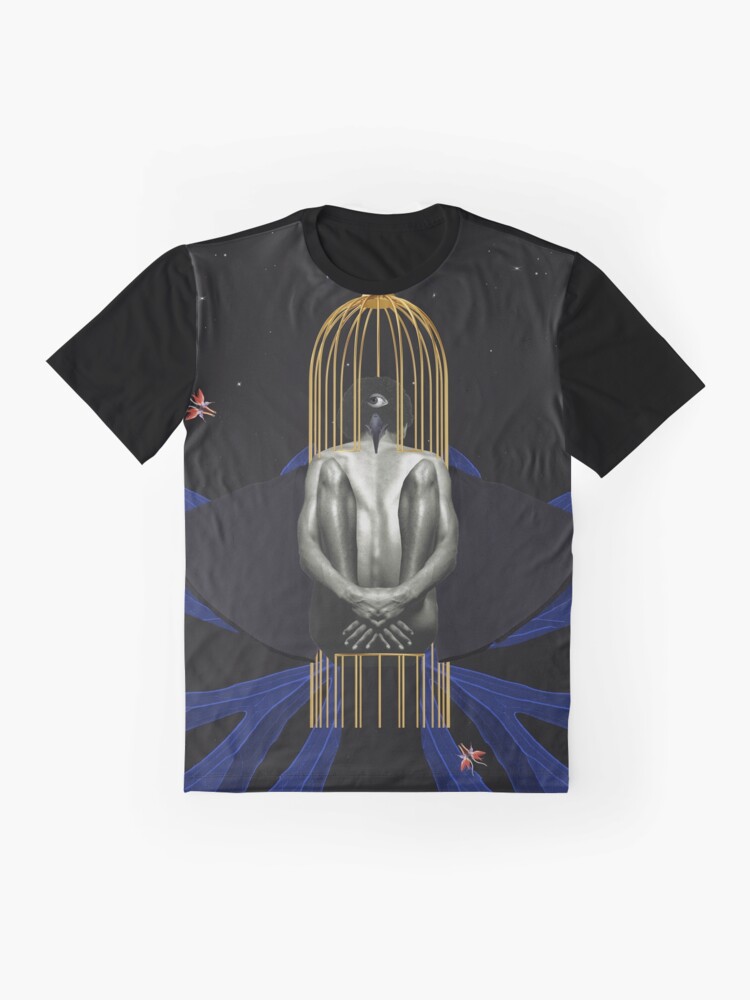 Alternate view of Blackbird - Freedom, Independence, Bird, Fly Graphic T-Shirt