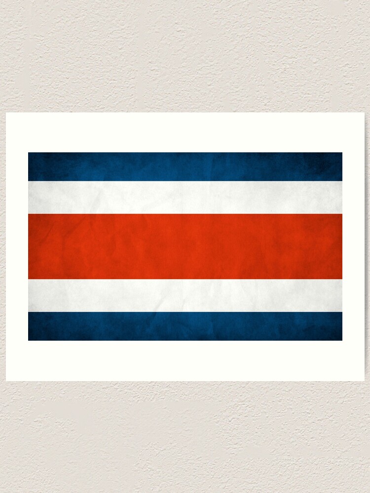 "Costa Rica Costa Rican Flag National Flag of Costa Rica" Art Print