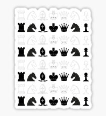 Chess Pieces Pattern Sticker