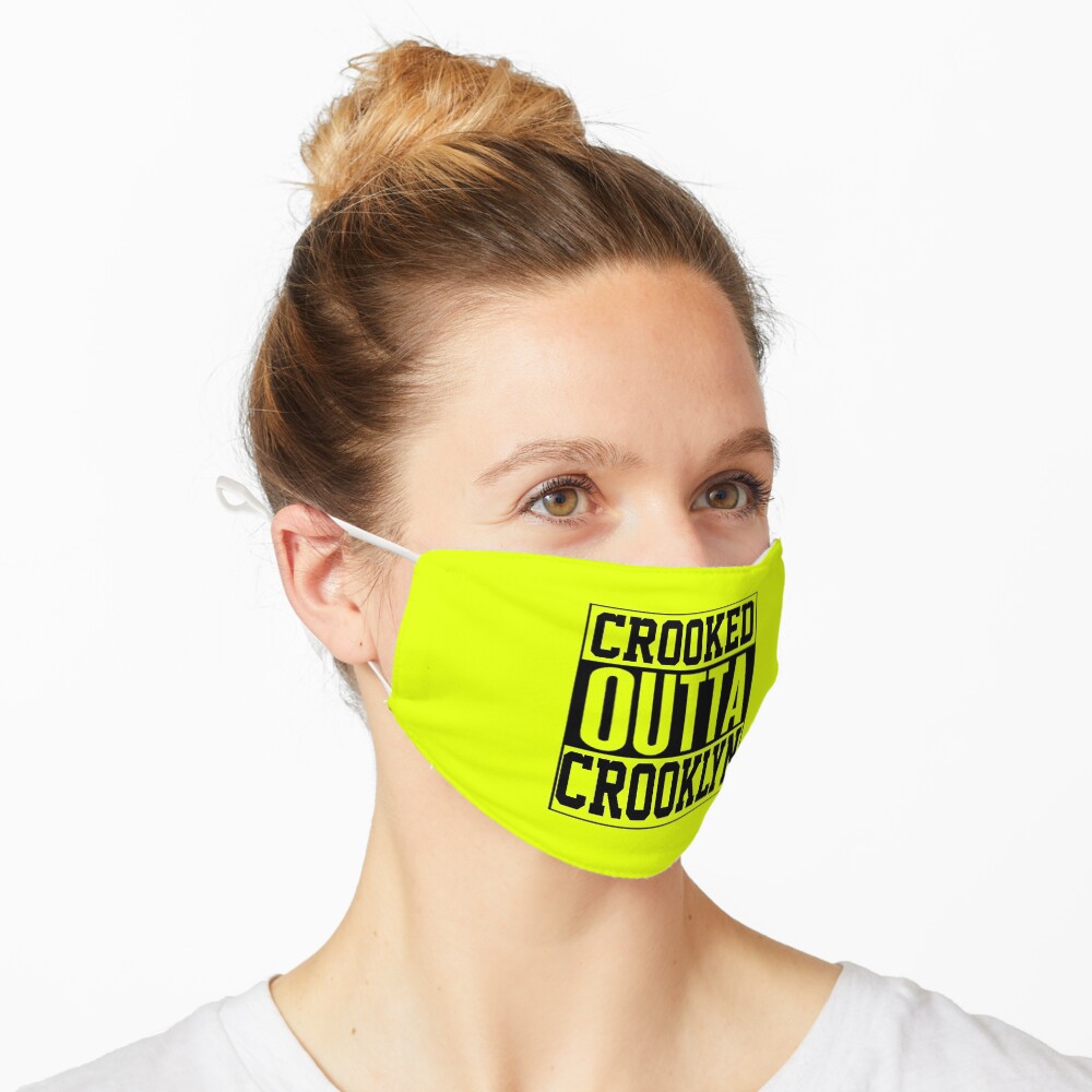 Crooked Outta Crooklyn T-Shirt Design Mask