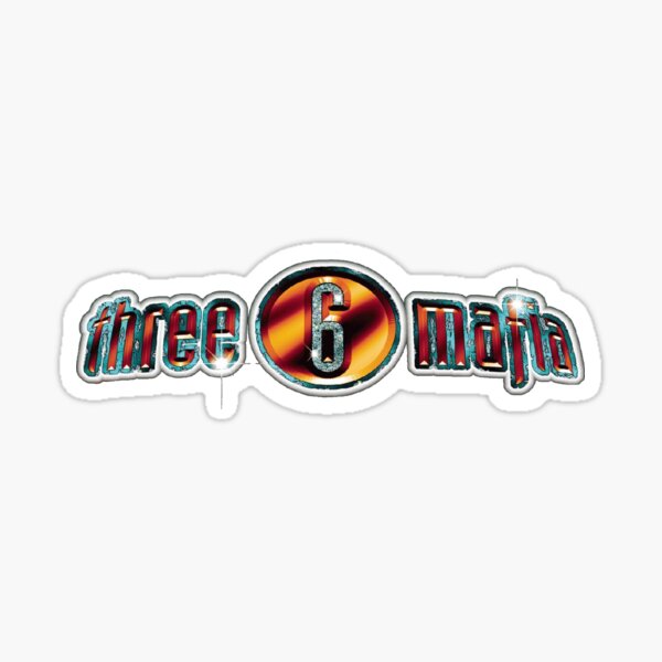 "Three 6 Mafia" Sticker by LipstickVogue | Redbubble