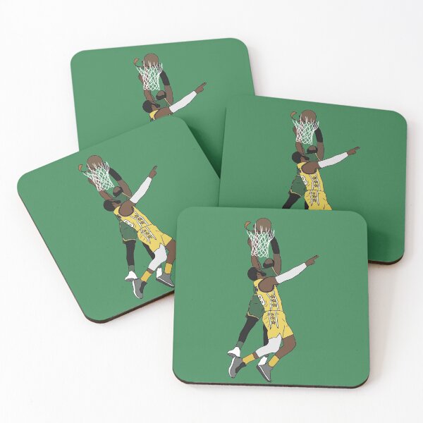 Item preview, Jaylen Brown clava el balón en LeBron designed and sold by RatTrapTees.