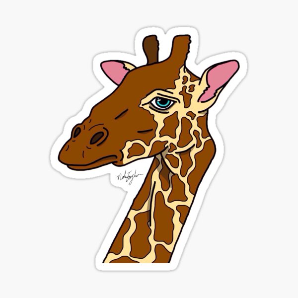 Grumpy Giraffe Sticker By Nolanrtaylor Redbubble 1045