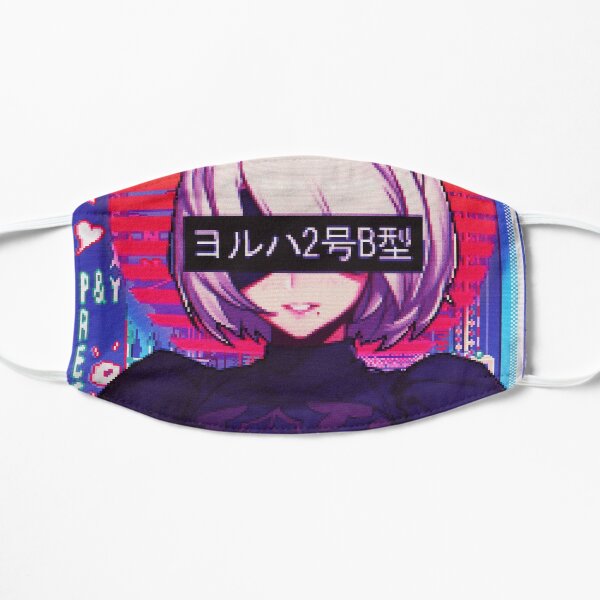 Anime Girl Face Masks Redbubble - face anime makeup kawaii hatsune miku roblox