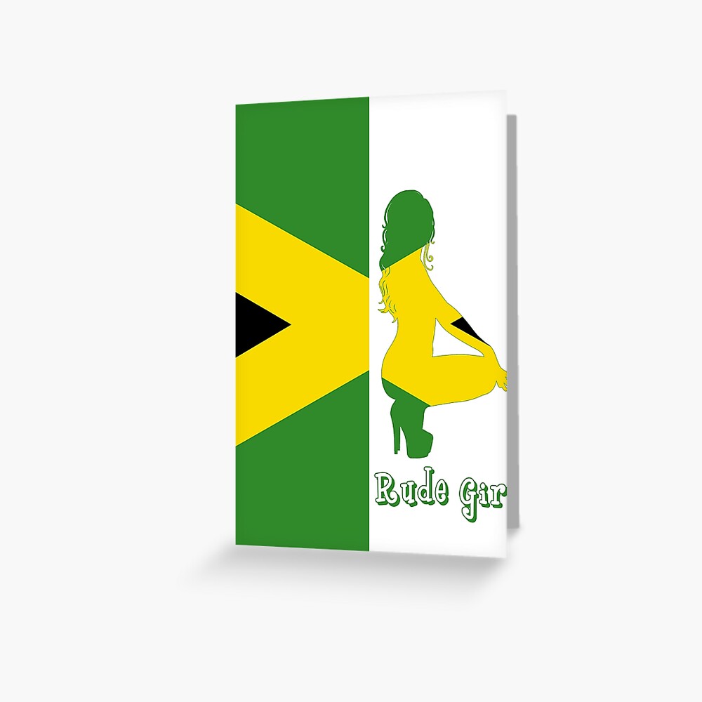  quot Jamaican Rude Girl quot Greeting Card for Sale by PrincessNTB Redbubble