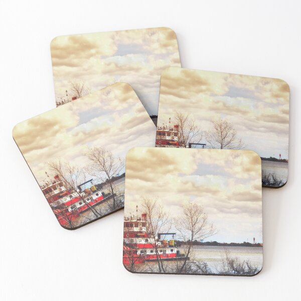 Item preview, Barge on the Mississippi designed and sold by RoxanneG.