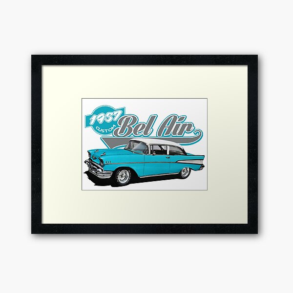 Vista previa del artículo con la obra «Techo rígido azul claro de 1957», diseñado y vendido por Yourauto.