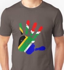 Flag of South Africa Handprint Unisex T-Shirt