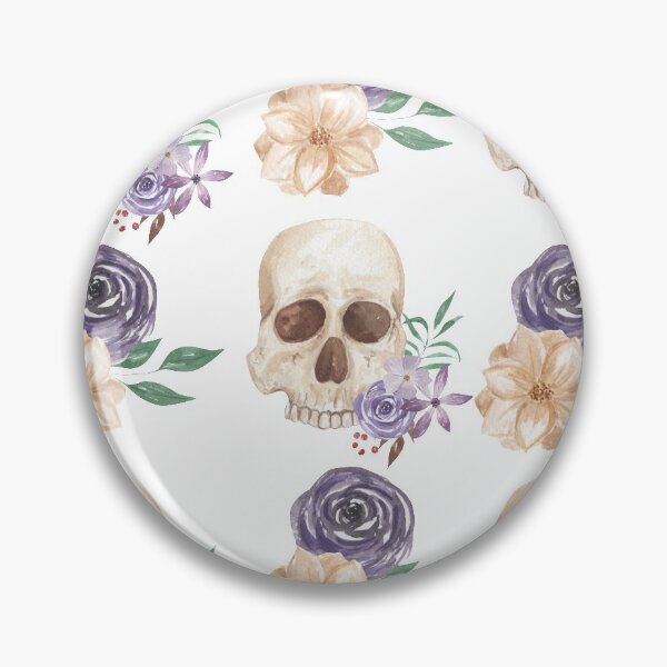 Item preview, Pretty Gothic Skulls & Flowers Boho Watercolor | Pretty Face Masks Dust Masks  designed and sold by rdorsey8.