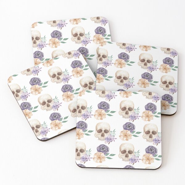 Artikelvorschau, Hübsche gotische Schädel & Blumen Boho Aquarell | Hübsche Gesichtsmasken Staubmasken entworfen und verkauft von rdorsey8.