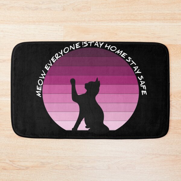 Item preview, Quarantine cat , meow everyone stay home stay safe designed and sold by Achmarry.