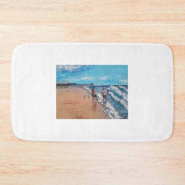 Item preview, Couple Strolling Cocoa Beach designed and sold by marksansouci.