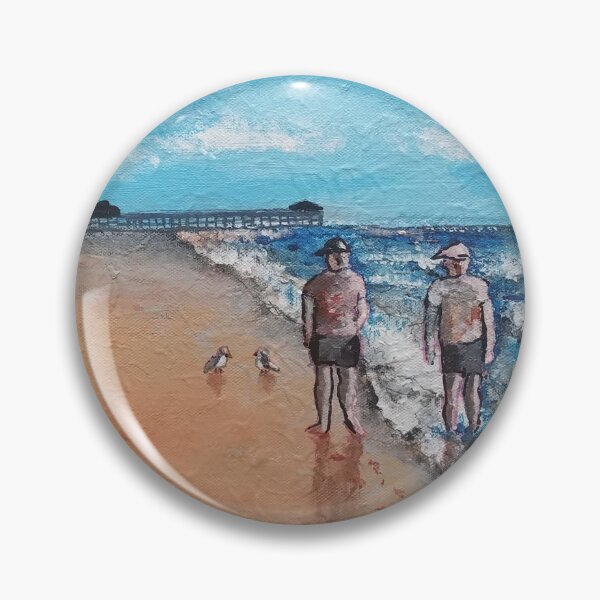 Item preview, Couple Strolling Cocoa Beach designed and sold by marksansouci.