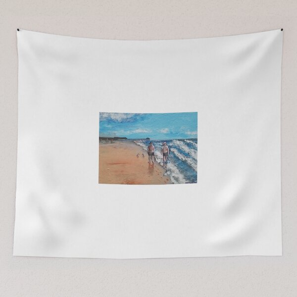Item preview, Couple Strolling Cocoa Beach designed and sold by marksansouci.