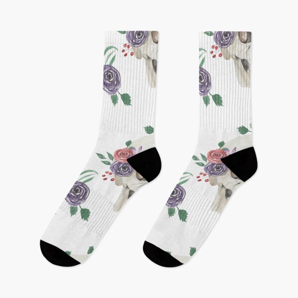 Artikelvorschau, Hübsche gotische Schädel & Blumen Rosen Boho Aquarell | Hübsche Gesichtsmasken Staubmasken entworfen und verkauft von rdorsey8.