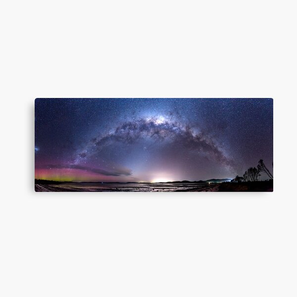 Aurora Australis and Milky Way Canvas Print