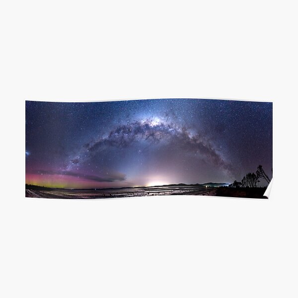 Aurora Australis and Milky Way Poster