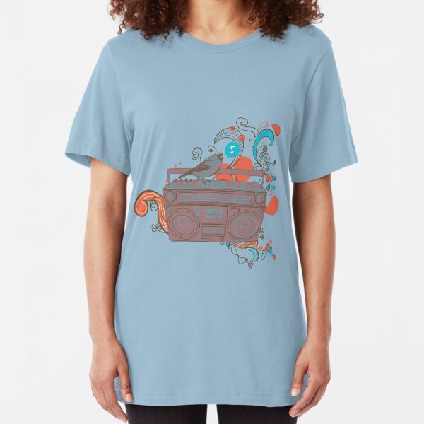 Retro Music Slim Fit T-Shirt