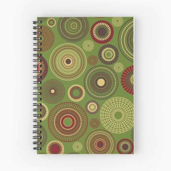 Item preview, concentric circles red and green designed and sold by colorofmagic.