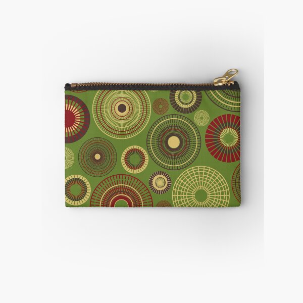 Item preview, concentric circles red and green designed and sold by colorofmagic.