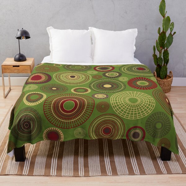 Item preview, concentric circles red and green designed and sold by colorofmagic.