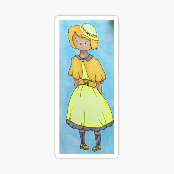 Girl in Yellow Sticker