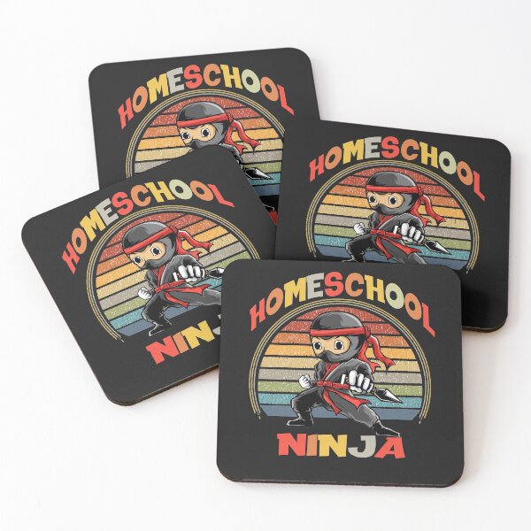 Item preview, Little Homeschool Ninja Cartoon Illustration  designed and sold by RetroSunset.