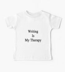 Writing Is My Therapy Baby Tee