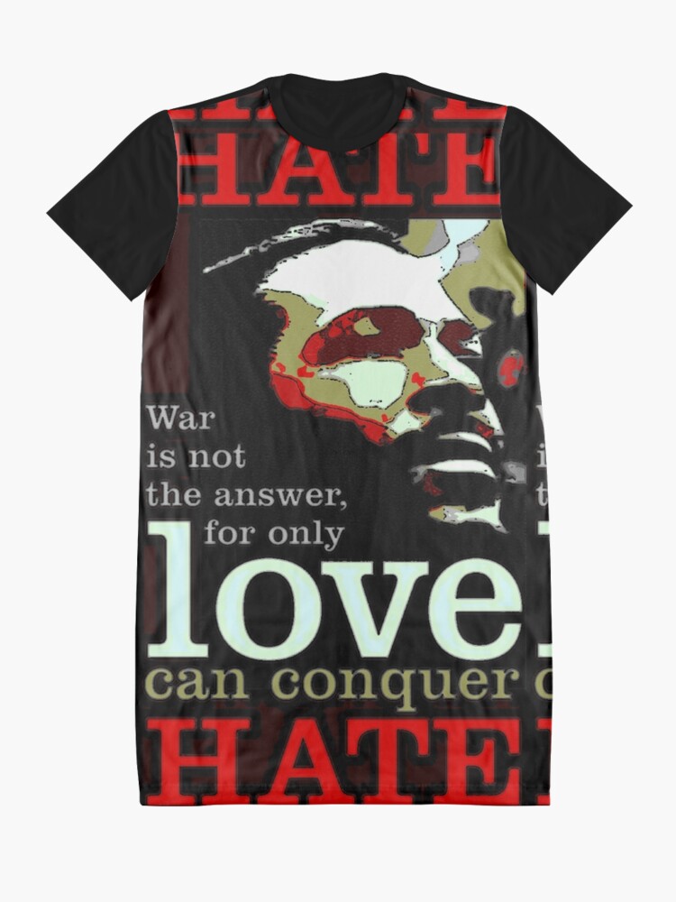 Alternate view of Marvin Says Love Can Conquer Hate Graphic T-Shirt Dress