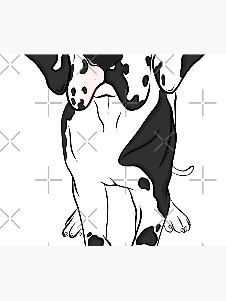 "Harlequin Great Dane" Throw Blanket by rmcbuckeye Redbubble