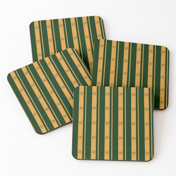 Item preview, BB Button Logo Green and Yellow Strips designed and sold by ByJezie.