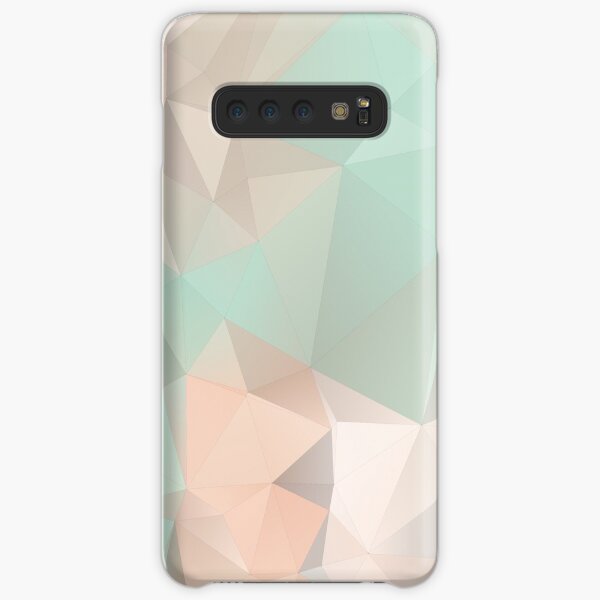 SERENIDAD Y CUARZO DE ROSA LOWPOLY Funda rígida para Samsung Galaxy