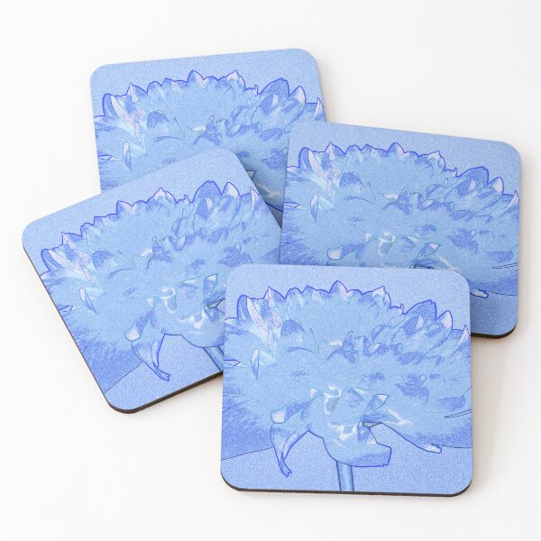 Item preview, Blue dahlia ink and watercolour style pop art designed and sold by Latch Farm  Studios.