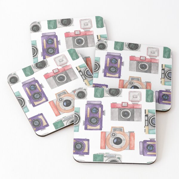 Item preview, Pretty Camera Flowers Photography Photographer| pink Blue Purple Flowers Watercolor | Pretty Face Masks Dust Masks  designed and sold by rdorsey8.