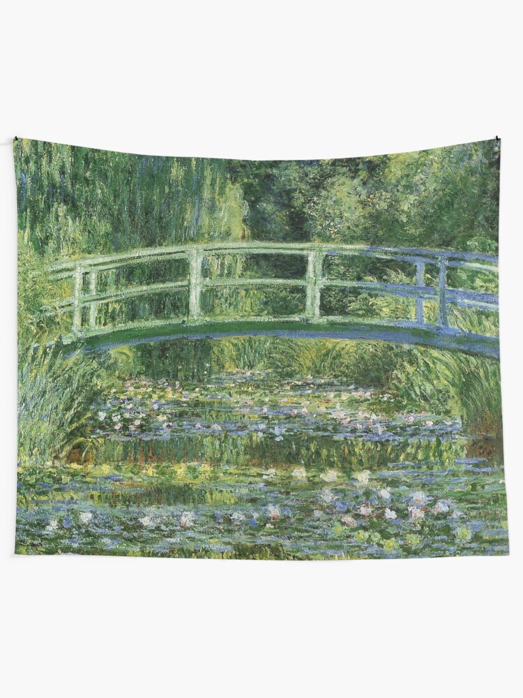 Alternate view of Water Lilies and the Japanese bridge - Claude Monet Tapestry