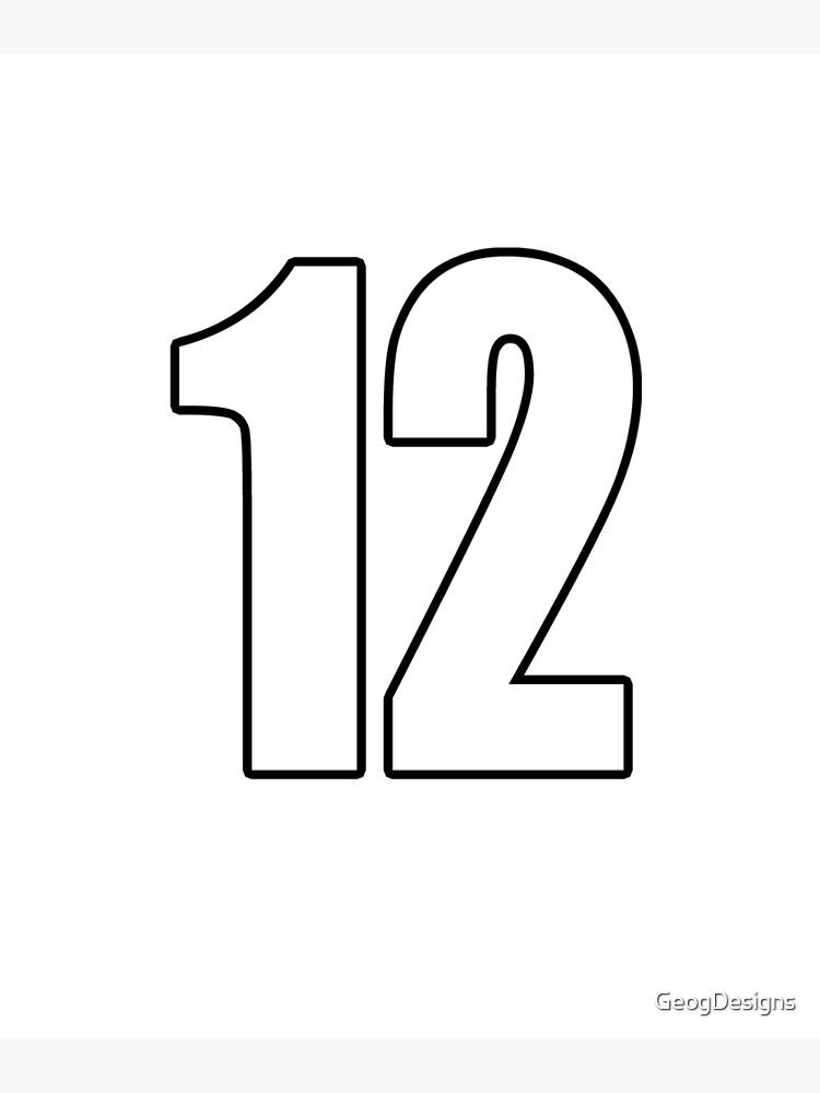 Number 12 number five - jersey number soccer sport | Art Board Print