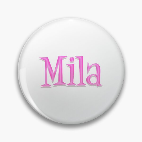 Item preview, Girl Name Mila in Cartoon Style designed and sold by Space-Bug.