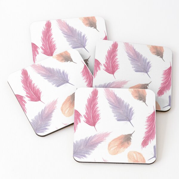 Item preview, Pretty & Girly Rainbow Pastel Bohemian Feathers Watercolor | Pretty Face Masks Dust Masks  designed and sold by rdorsey8.