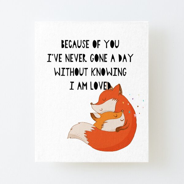 A Mother's Love Canvas Mounted Print