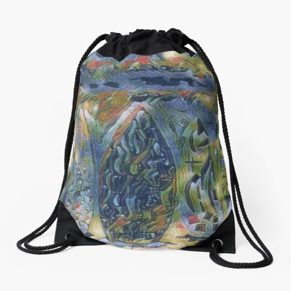 Surf Boards 6 designed and created by (c) Janet Watson Art xx Drawstring Bag