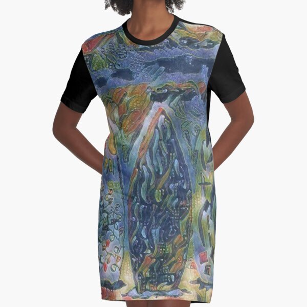 Surf Boards 6 designed and created by (c) Janet Watson Art xx Graphic T-Shirt Dress