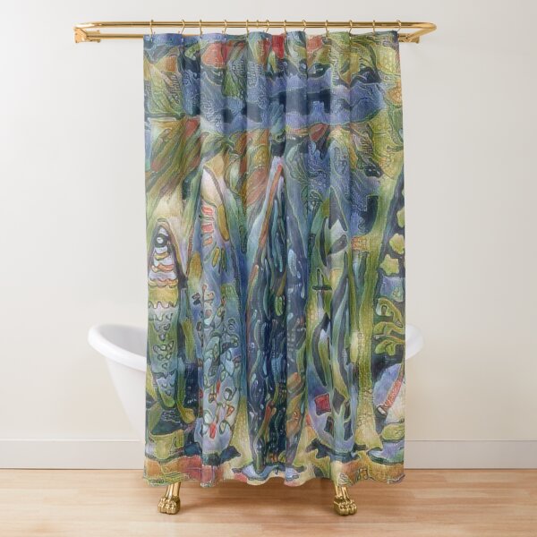 Surf Boards 6 designed and created by (c) Janet Watson Art xx Shower Curtain