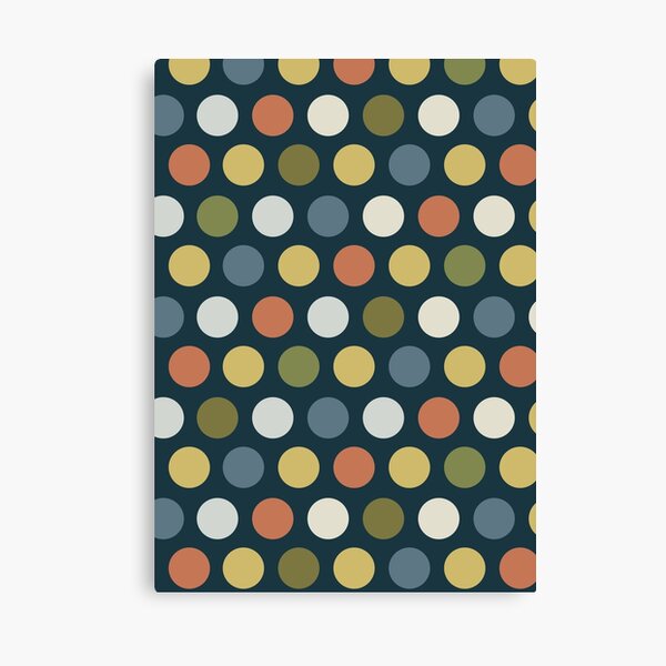 Dots on Dark Ground Canvas Print