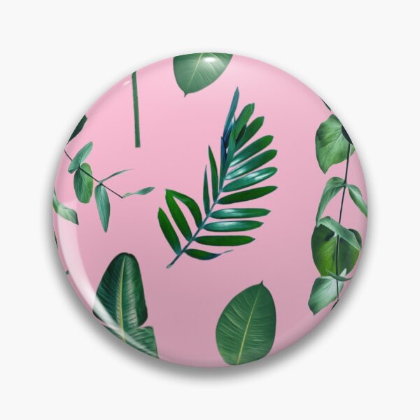 Artikelvorschau, Tropisches botanisches Blatt-Muster - Rosa entworfen und verkauft von IFOM.