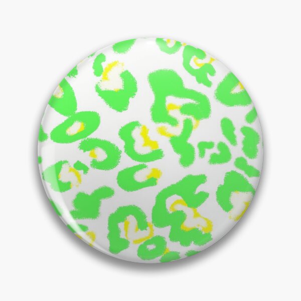 Aperçu de l'œuvre Motif Léopard Vert Néon & Jaune Imprimé créée et vendue par IFOM.