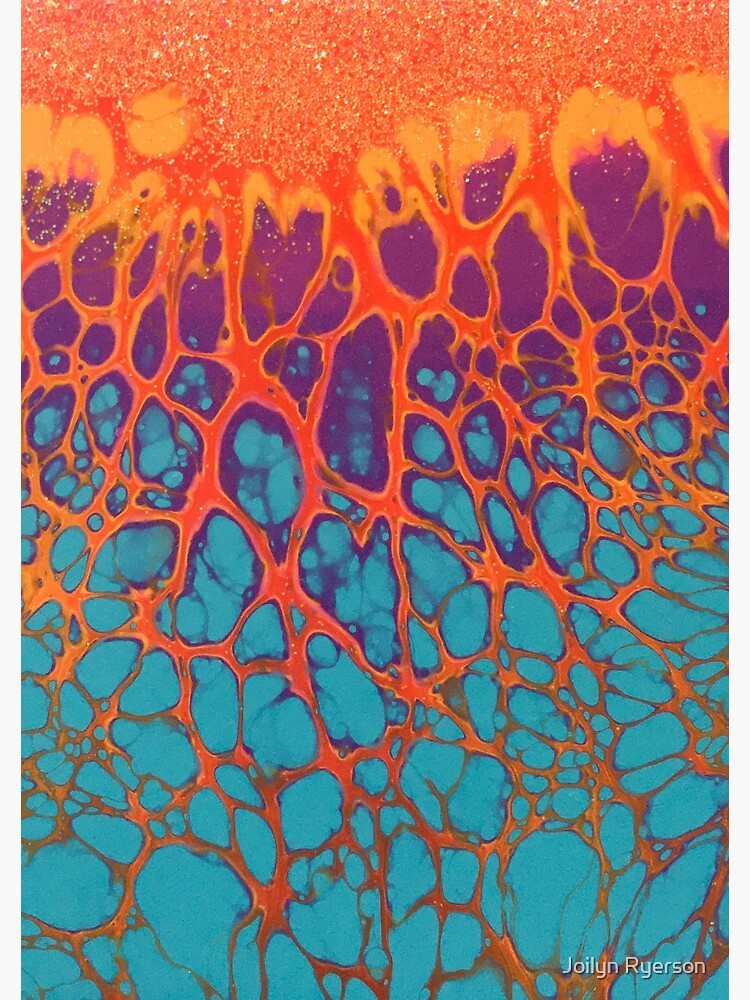 Deep Sea Lava | Acrylic Pour Painting by joirye
